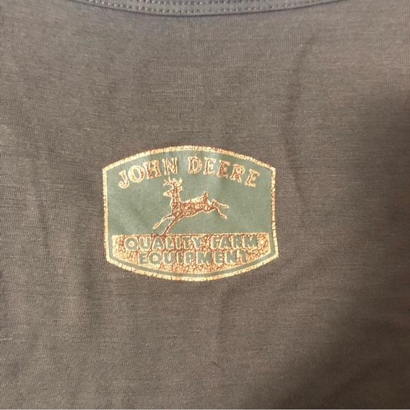 John Deere Tank Top Size Large Green Spring Light Airy Boot Tractor Girl - Picture 4 of 7